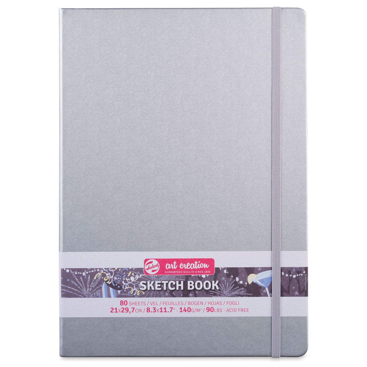 Talens Art Creations Sketchbook - Metallic Shiny Silver, 11.7" x 8.3"